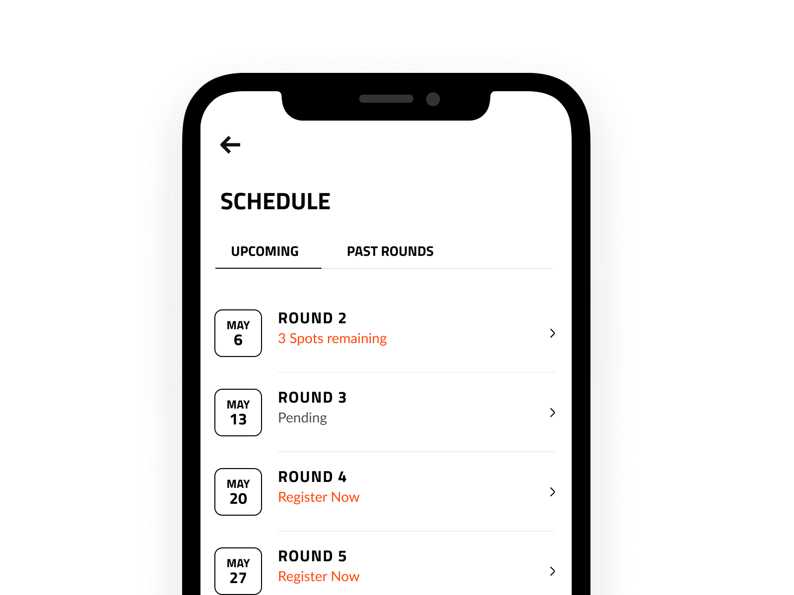 Spark Golf Leagues Schedule